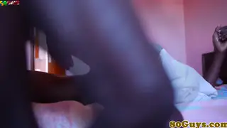 Ebony Teen Takes Bareback After Golden Shower