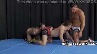Coach and Stepfather Share a Twink in Uniform Threesome