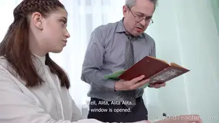 Older Tutor Claims His Private Lesson in POV