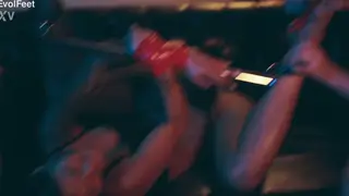 Dominant Latina Ties Up Submissive for Foot Torment