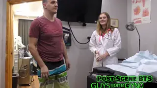 Blonde Doctor Dominates a Virgin Man in a Medical Office