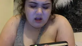 Curvy Student Masturbates While Roommate Watches