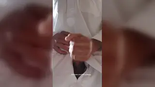 Hairy Arab Daddy Strokes His Massive Cock to a Sticky Finish