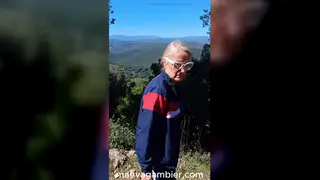 Blonde European MILF Squirts Outdoors During Public Blowjob