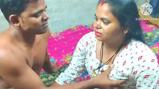 Busty Indian Teen Serves Older Man at Desk