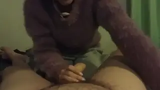 Brunette Swallows Every Drop After Blowjob