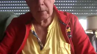 Mature German Daddy Strokes to Facial Finish on Webcam