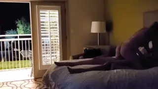 Blonde Wife Enjoys Three Hotel Rounds While Her Husband Watches