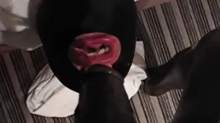 Black Stud Pisses in a White Guy's Mouth