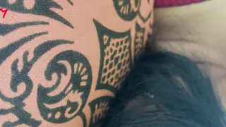 Voluptuous Wife Gives Holiday Blowjob to Friend