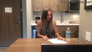 Curvy Amateur Poses for Casting Interview on Camera