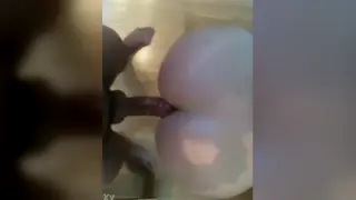 Interracial Pair Fucks Bareback in Amateur Clip