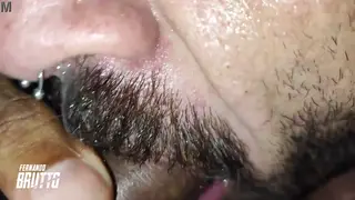Latino Muscle Hunk Worships Massive Black Cock