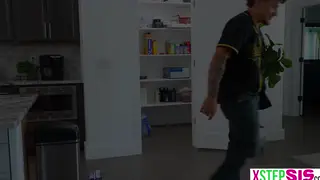 Petite Stepsister Silenced by Stepbrother's Big Cock