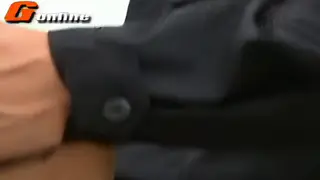 Brazilian Cop Gets Serviced in Uniform