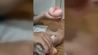 Verified Amateur Slides a Glass Toy Deep Inside