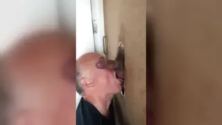 Stranger Delivers Deep Throat Service Through Glory Hole