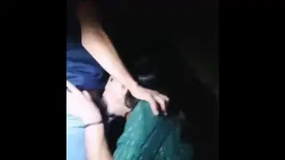 Trans Street Worker Takes Rough Anal and Facial Outdoors