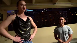 Tall Muscular Woman Dominates Threesome with Petite Partner
