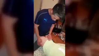 Two Friends Stroke Each Other to Climax