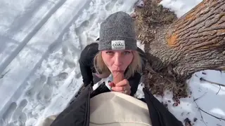 Blonde Amateur Couple Fucks Wildly Outdoors With Anal and Blowjobs
