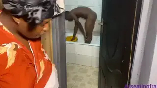 Office Worker Takes BBC During Late Shift