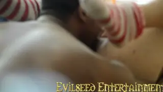 Ebony MILF Dominates Teen in Lesbian Face-Sitting