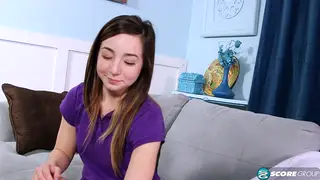 Brunette Fingers Herself to Orgasm in the Backyard