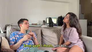Tattooed Stepsister Begs for a Creampie Before Bed
