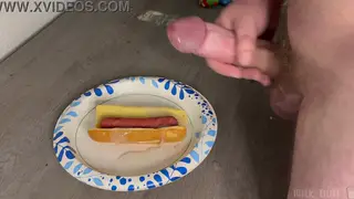 Hairy Muscular Bear Strokes to Multiple Cumshots