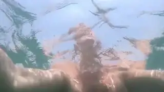 Voluptuous Beauty Shows Massive Tits Underwater