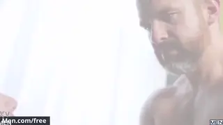 Hairy Bear Enjoys Slow Blowjob from Muscular Partner