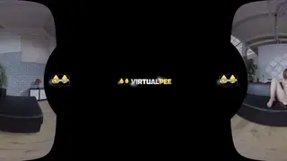 Tattooed European Lesbians Piss and Toy Each Other in VR