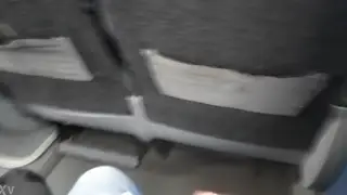 Latino Guy Strokes Himself on Moving Bus