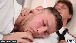 Hairy Bears and Muscle Hunk Share an Intense Threesome