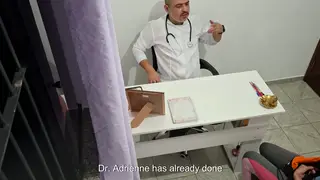 Submissive Patient Gets Facial from Doctor in Exam Room