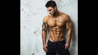 Muscular Newcomer Explores First Gay Encounter