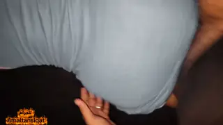 Arab Maid Takes Rough Doggystyle Creampie in POV
