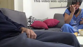Stepson Reveals His Big Cock to Horny Arab MILF Stepmom