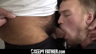 Hairy Mature Stud Barebacks Partner in Stepdad Roleplay