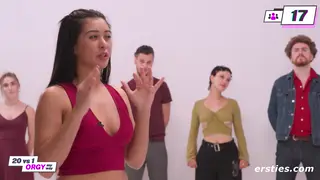 Busty Babes Compete in Lesbian Orgy Casting Game Show