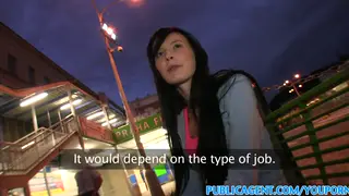 Stranger Pays Babe for Outdoor Blowjob and Sex