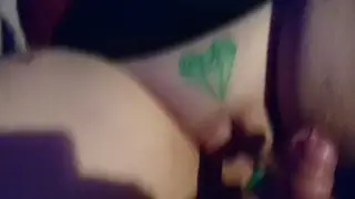 Busty Inked Girlfriend Rides Pumped Cock Deep
