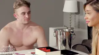 Petite Student Casts Nervous Muscle Stud for First Time