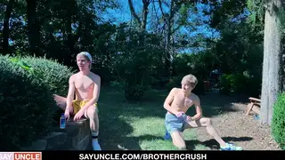 Conservative Man Takes Two Stepbrothers Outdoors