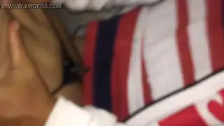 Amateur Couple Gets Caught Fucking in a Cinema Seat