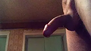 Solo Guy Strokes to Intense Hands-Free Climax