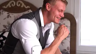 Muscular European Stud Strokes His Uncut Cock to a Messy Finish