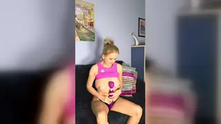 Blonde MILF Tests New Toy on Big Tits
