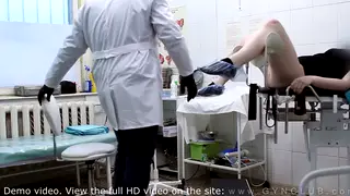 European Student Submits to Gyno Exam Bondage